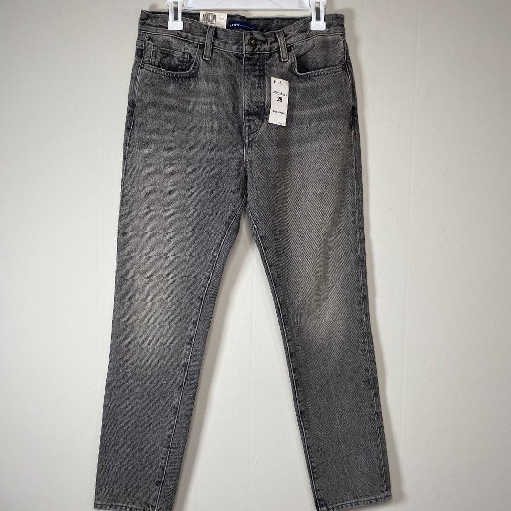 Levi's Made Crafted Twig High Rise Slim Denim Jeans Women's 29 Gray NWT